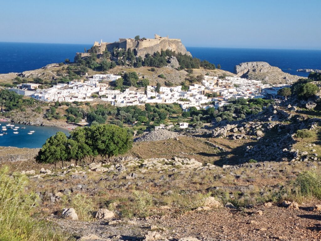 Lindos mit Akropolis